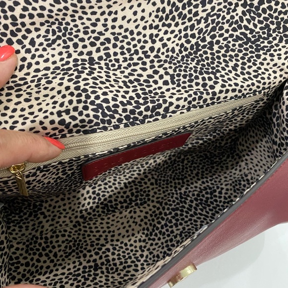 ⬇️ PRICE ⬇️ SOLE SOCIETY -  Lumi Buckle Flap Faux Leather Crossbody Bag - Berry - Picture 14 of 14